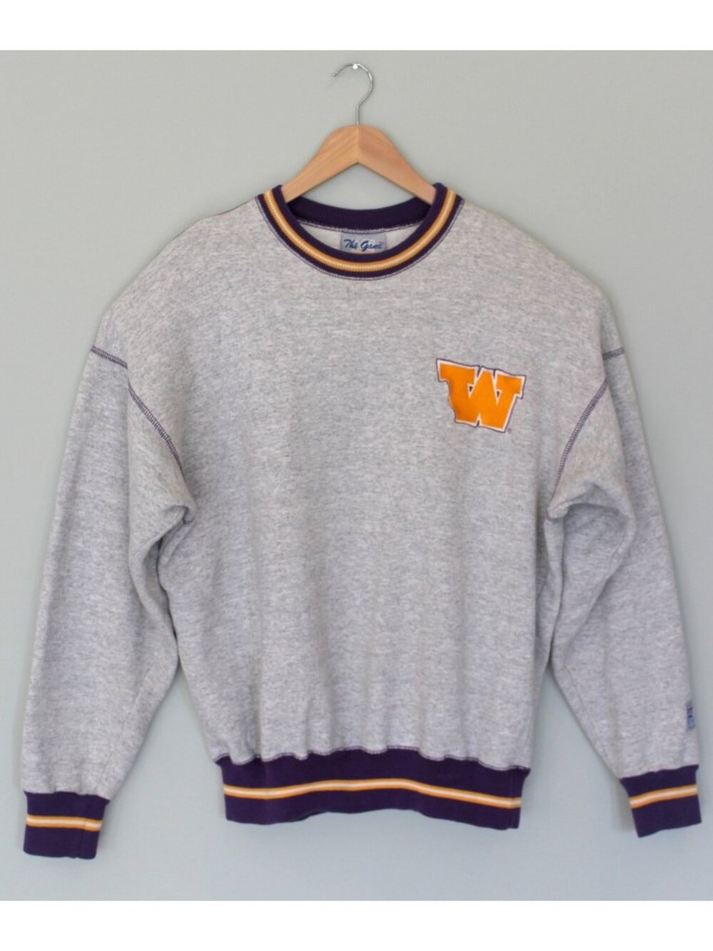 Vintage 90s Washington Huskies The Game Crew Neck Sweatshirt, Size L Large